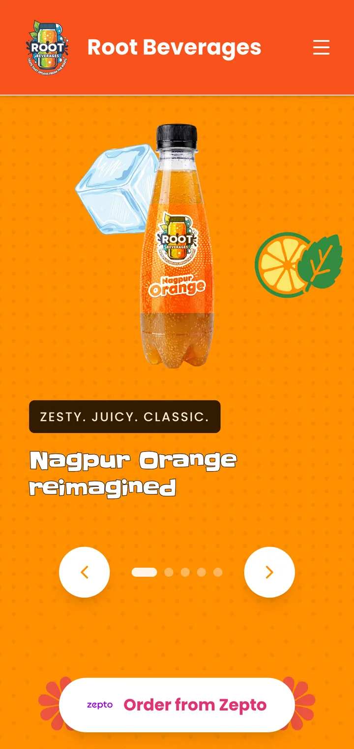 Mobile hero with one-tap ordering